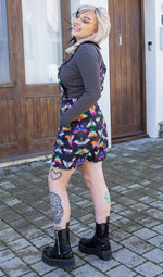 Pride Moths Print Dungaree Pinafore Dress by Run and Fly