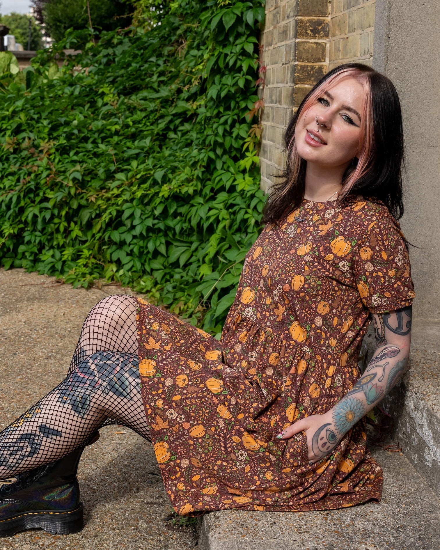 Run and Fly Pumpkin Print Smock Print Dress 8 10 12 14 16 18 20 22 24 Cute Quirky Alt Minimum Mouse Run and Fly Pumpkin Print Smock Print Dress 8 10 12 14 16 18 20 22 24 Cute Quirky Alt Minimum Mouse