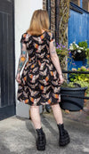 What A Hoot Owl Print Cotton Tea Dress with Pockets by Run and Fly