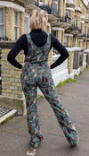 Peace and Love Skinny Flared Dungarees by Run and Fly