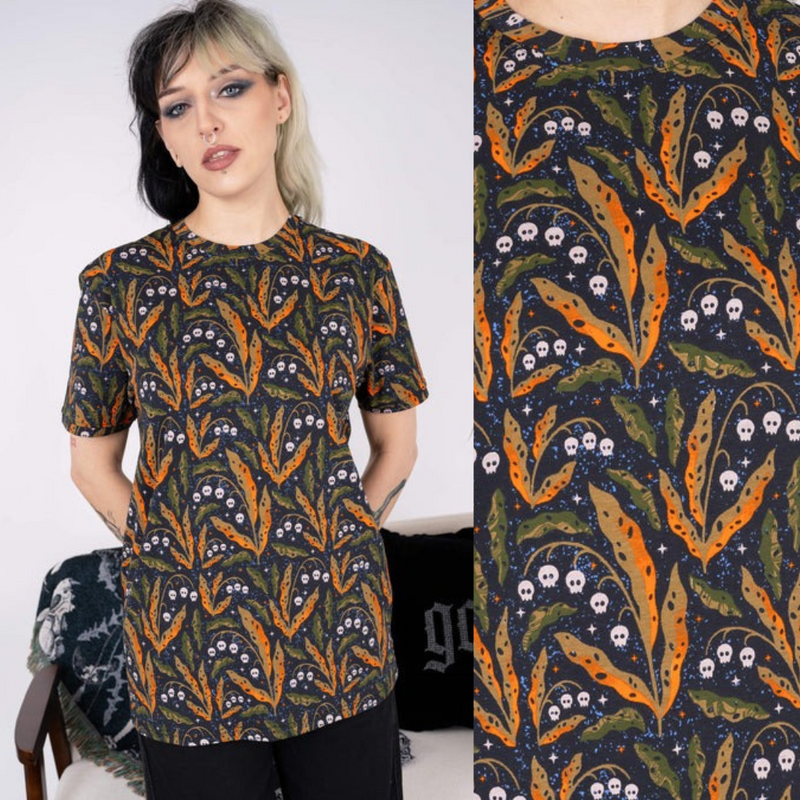 Poison Plants Print T Shirt by Run and Fly