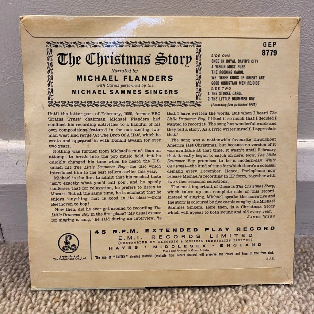 Michael Flanders - The Christmas Story Vinyl 7" Single