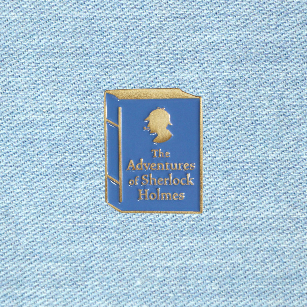 Sherlock Holmes Book Enamel Pin Badge