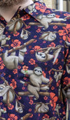 Island Time Sloth Print Shirt by Run and Fly