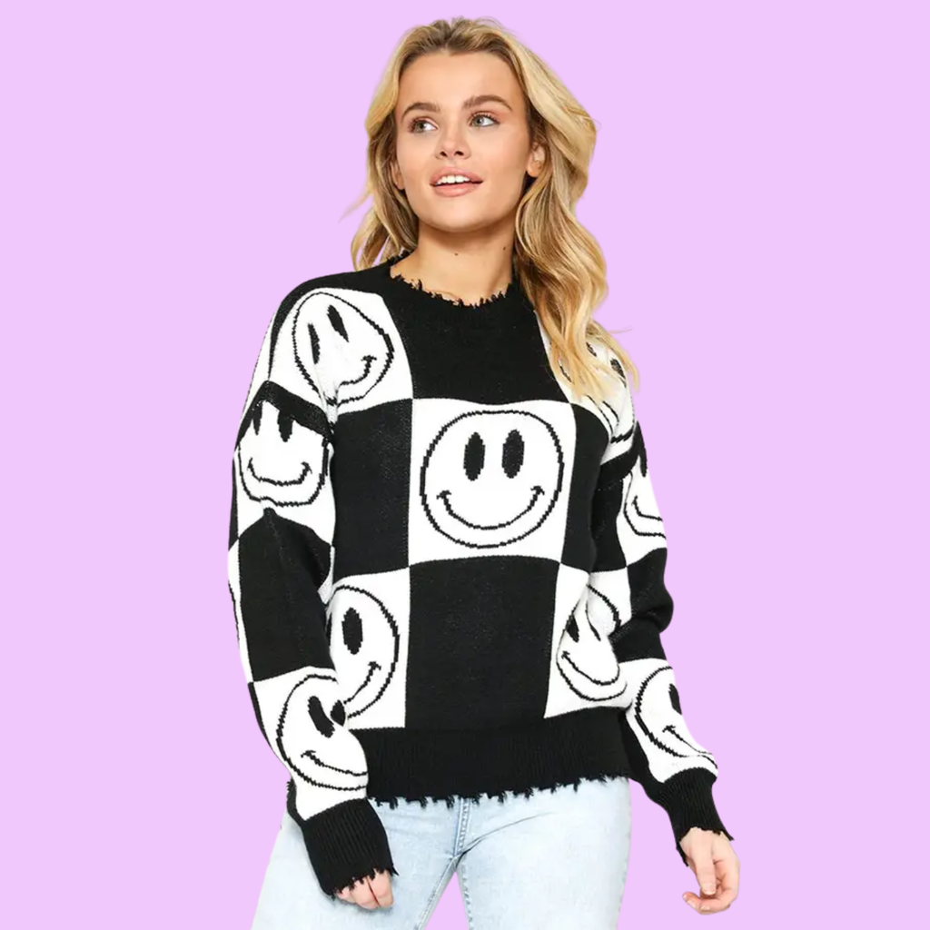 Smile Checkerboard Jumper