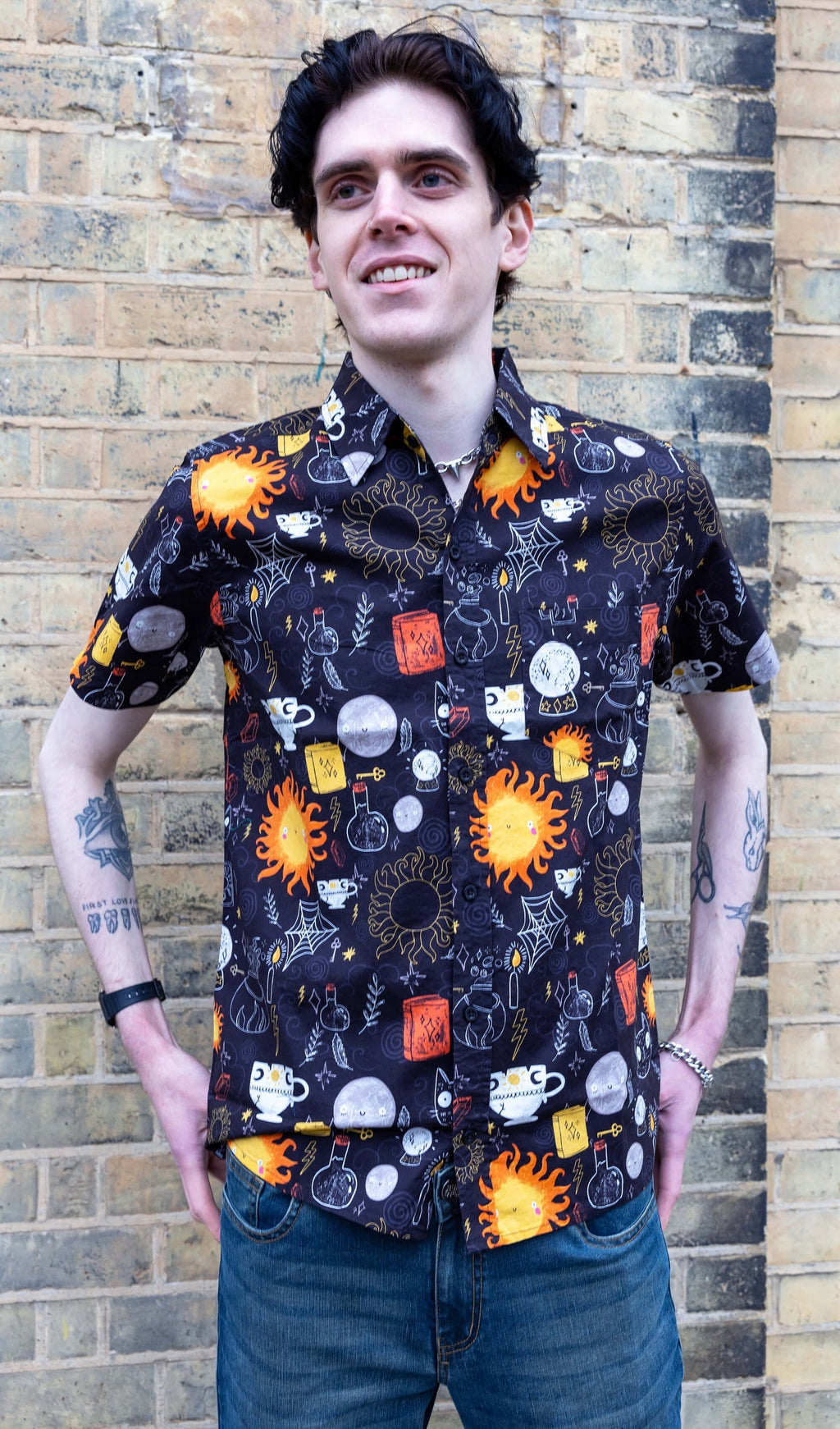 Solar Witch Print Shirt by Run and Fly X Katie Abey