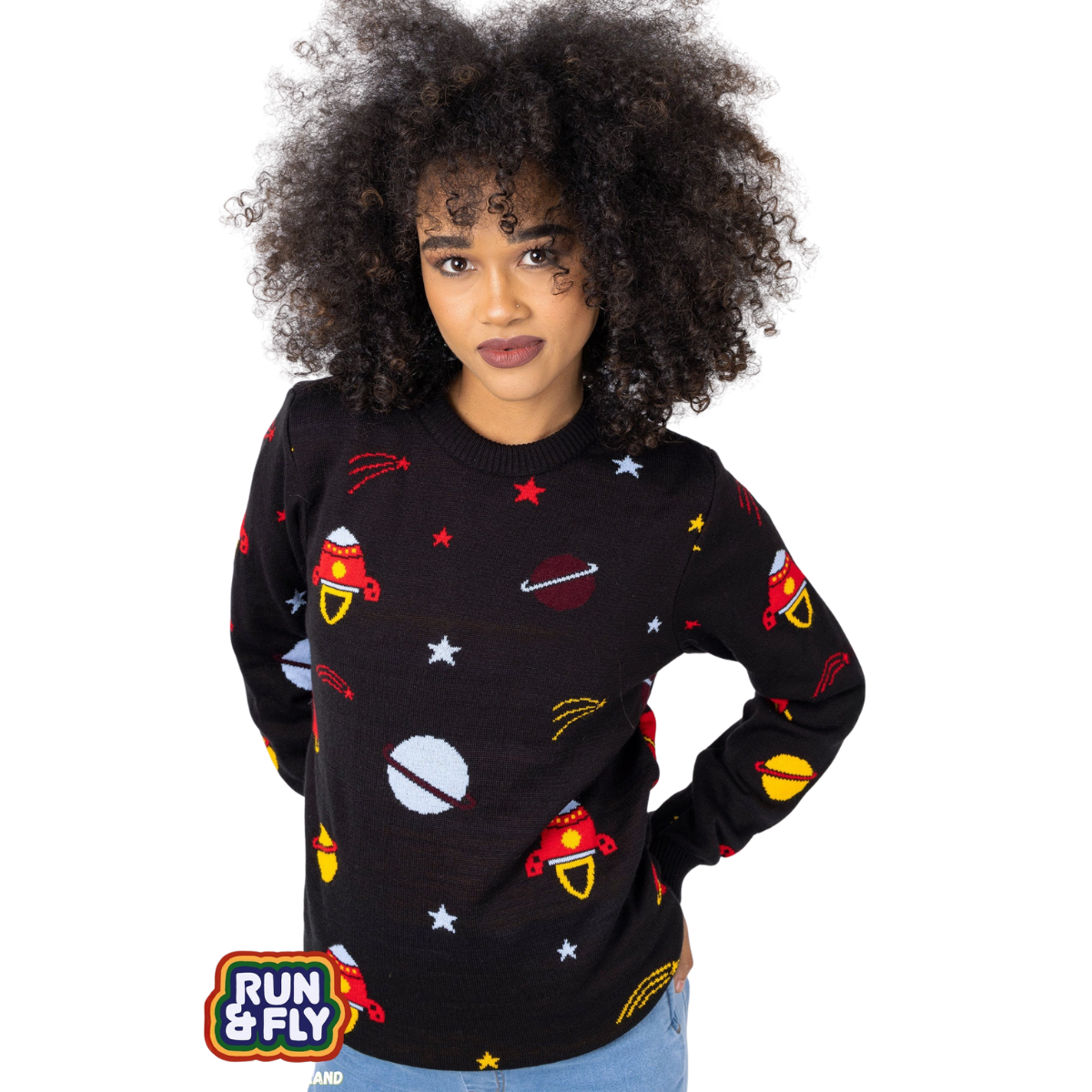 Retro Rocket Outer Space Jumper by Run and Fly