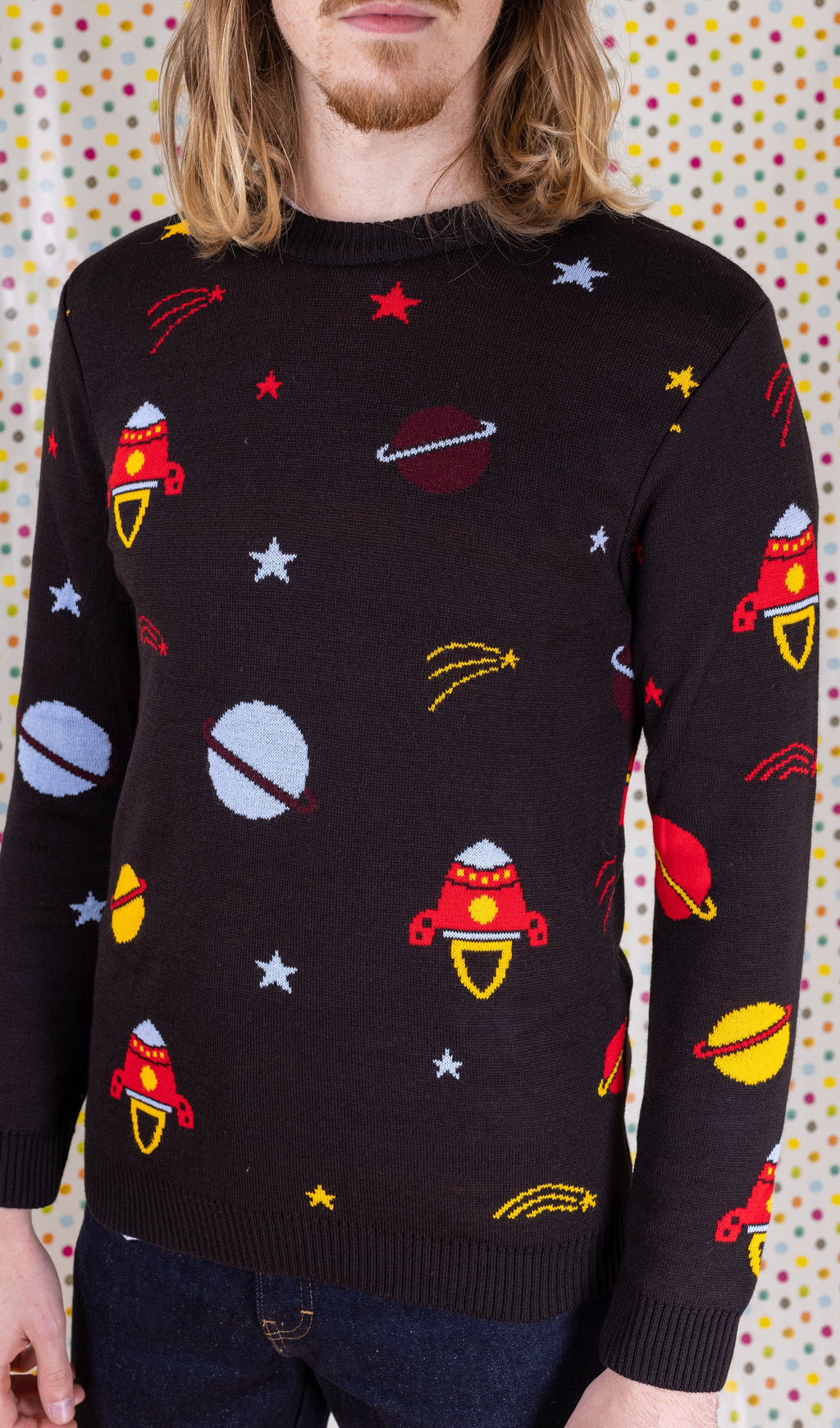 Retro Rocket Outer Space Jumper by Run and Fly