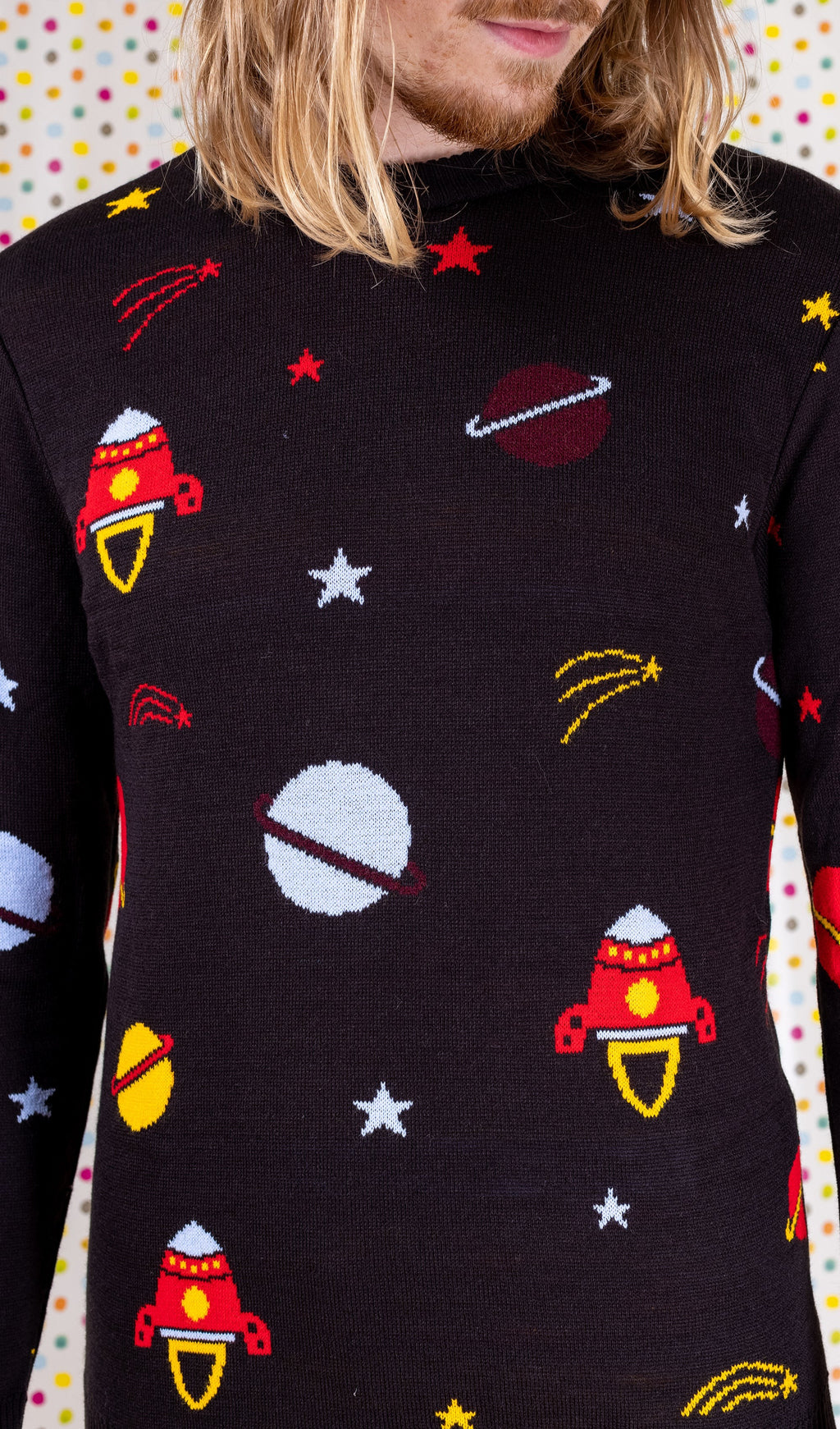 Retro Rocket Outer Space Jumper by Run and Fly