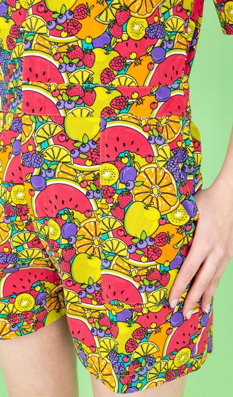 Tutti Frutti Print Playsuit by Run and Fly