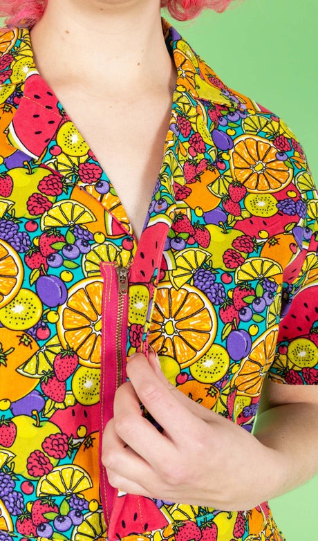 Tutti Frutti Print Playsuit by Run and Fly
