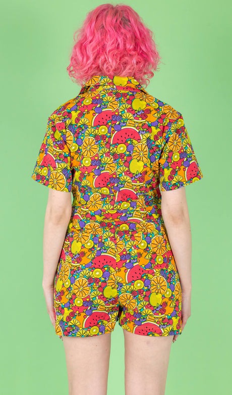 Tutti Frutti Print Playsuit by Run and Fly