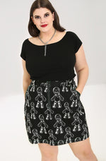 Voodoo Doll Skirt by Hell Bunny