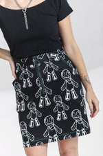 Voodoo Doll Skirt by Hell Bunny