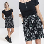 Voodoo Doll Skirt by Hell Bunny