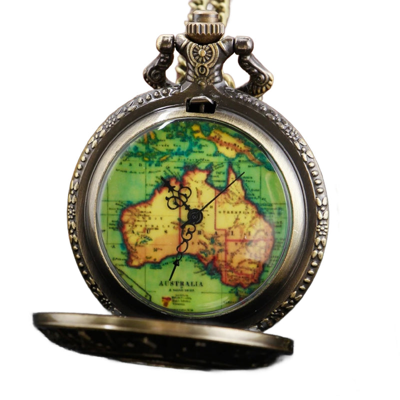 Zodiac Symbols Quartz Pocket Watch