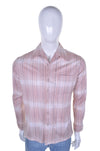 70s Striped Polyester Shirt L - Minimum Mouse
