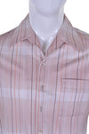 70s Striped Polyester Shirt L - Minimum Mouse