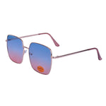 70s Style Big Metal Square Sunglasses - Minimum Mouse