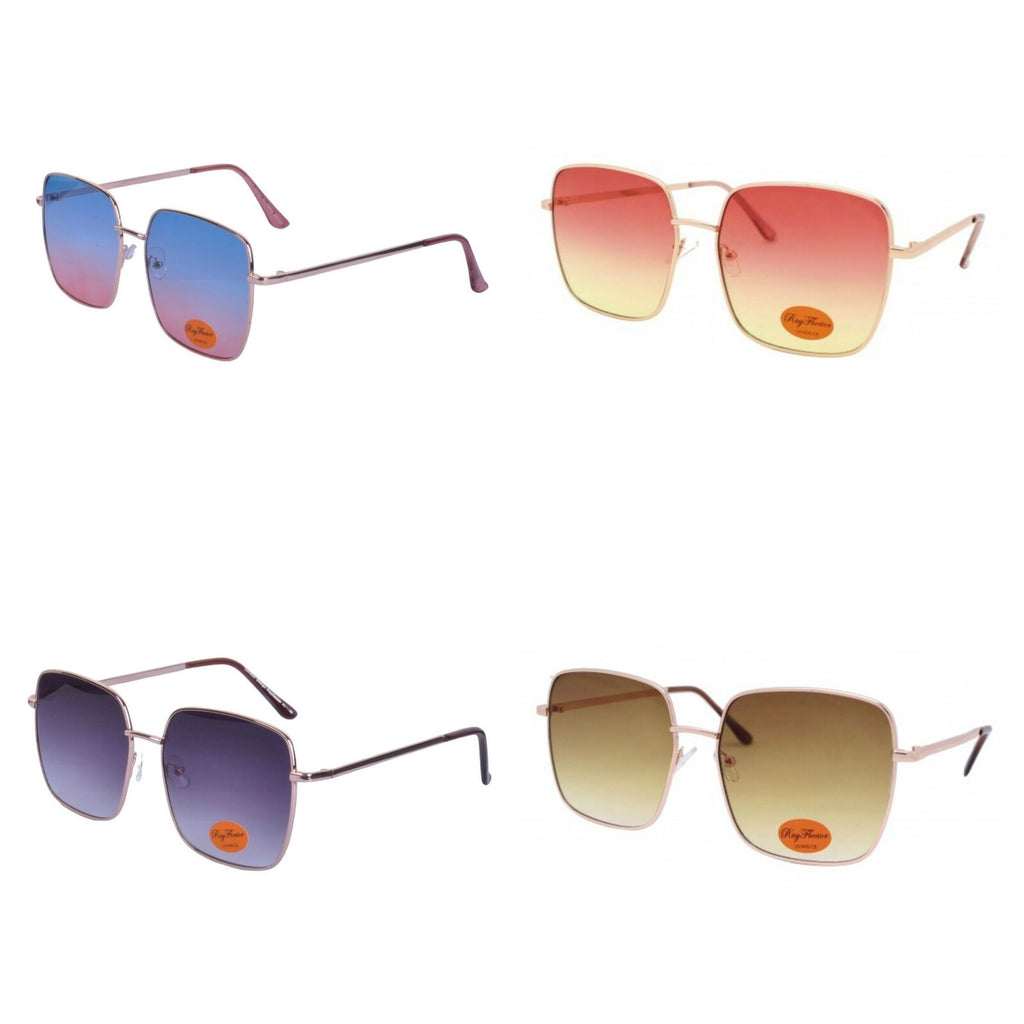 70s Style Big Metal Square Sunglasses - Minimum Mouse