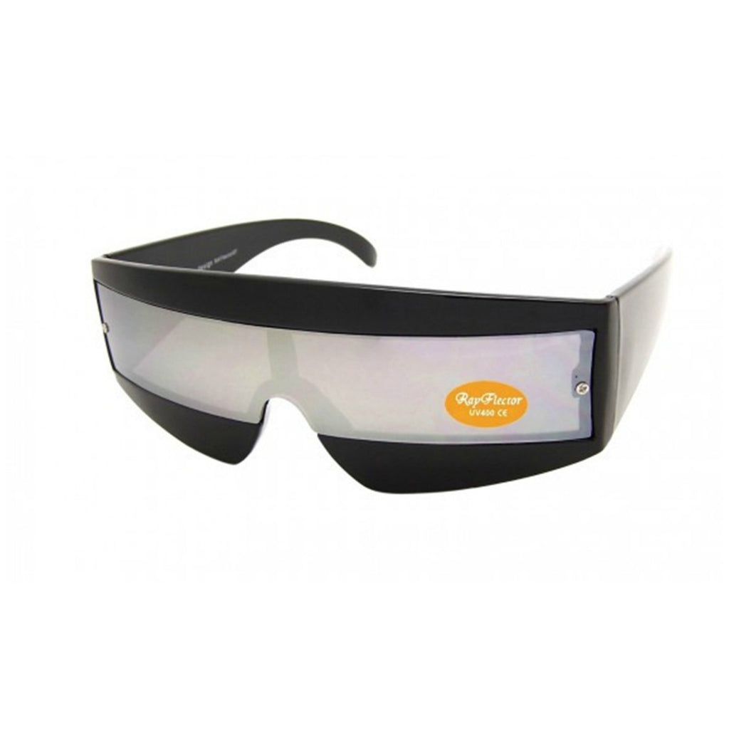 80s Sci Fi Visor Wrap Around Sunglasses - Minimum Mouse