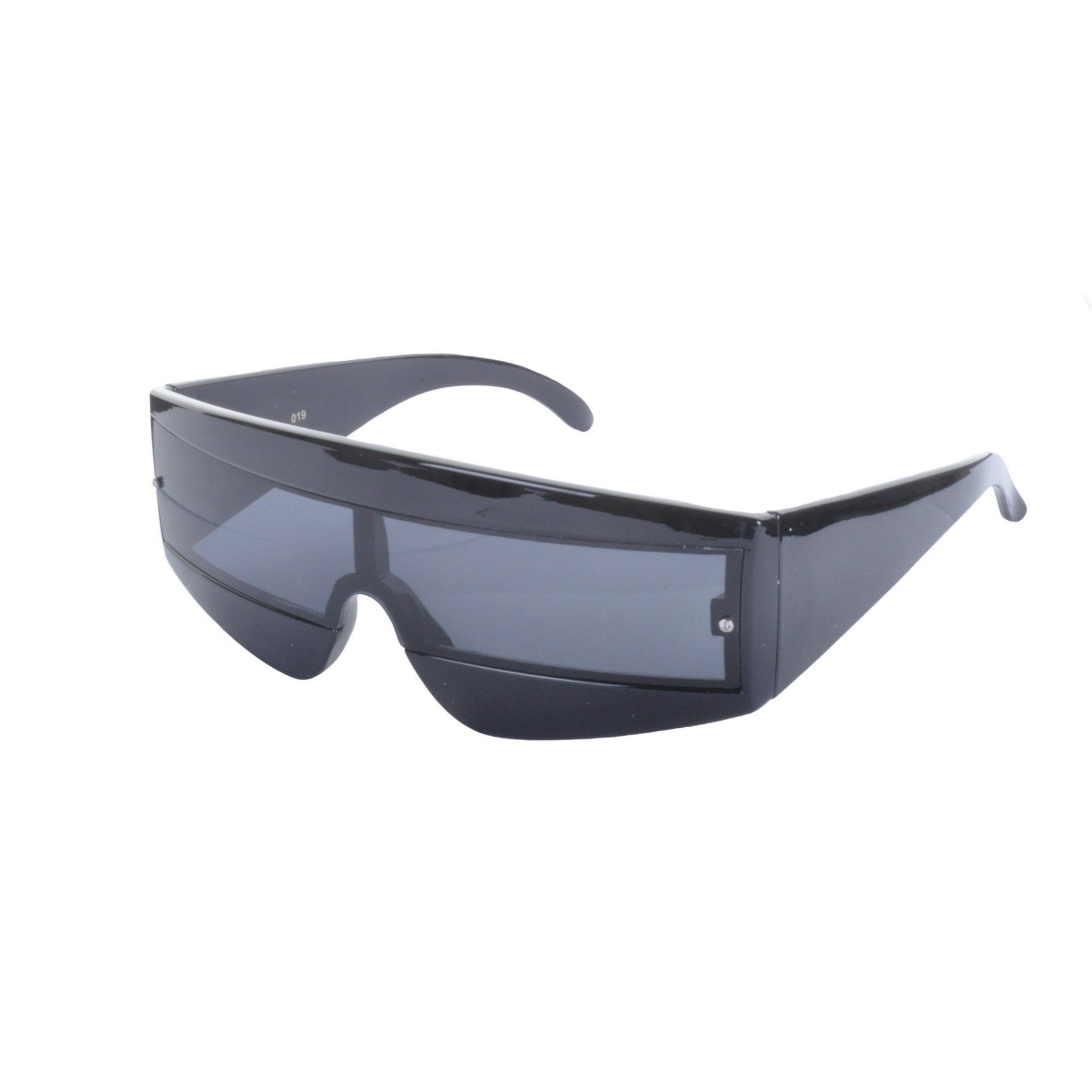 80s Sci Fi Visor Wrap Around Sunglasses - Minimum Mouse