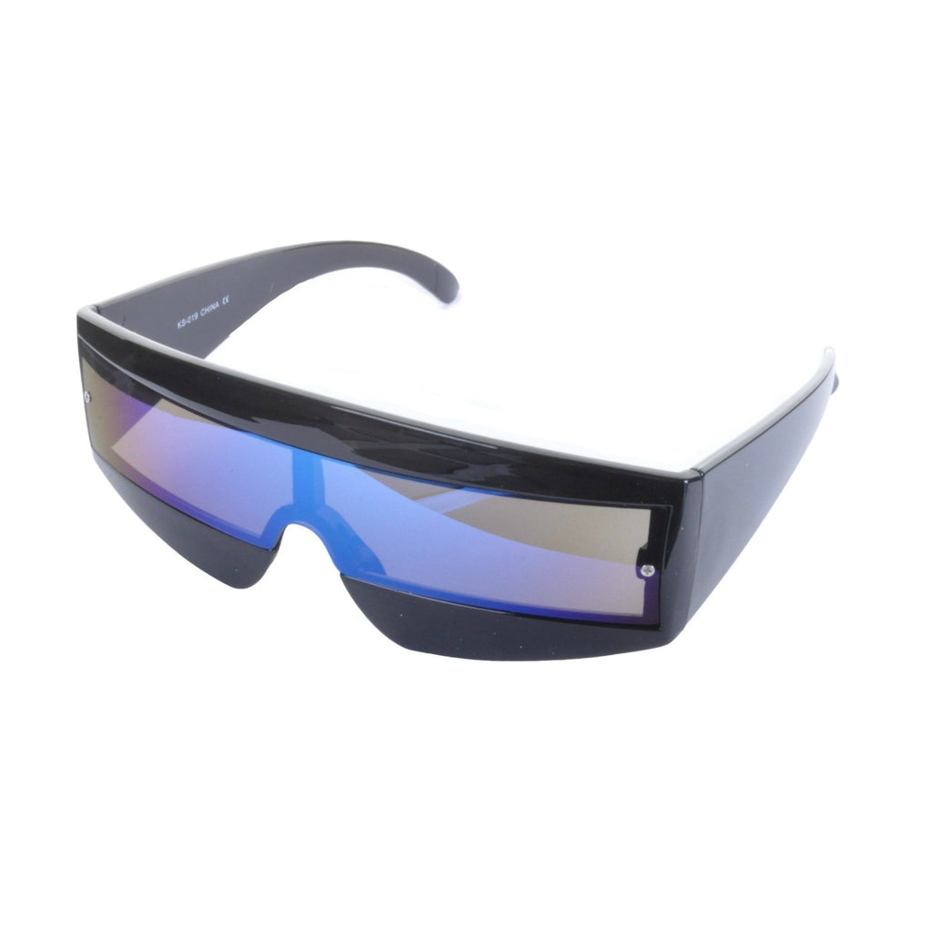 80s Sci Fi Visor Wrap Around Sunglasses - Minimum Mouse