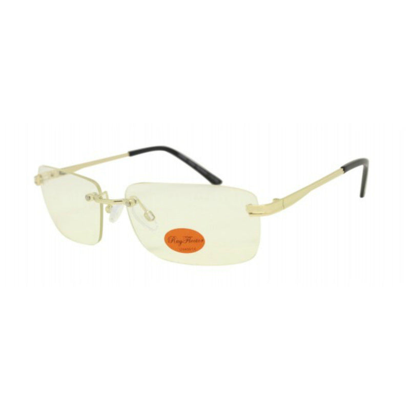 90s Style Rimless Clear Lens Glasses - Minimum Mouse