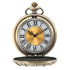 Bronze Half Hunter Quartz Pocket Watch