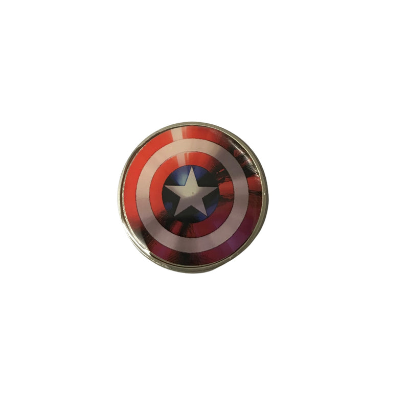 Captain America Shield Pin Badges