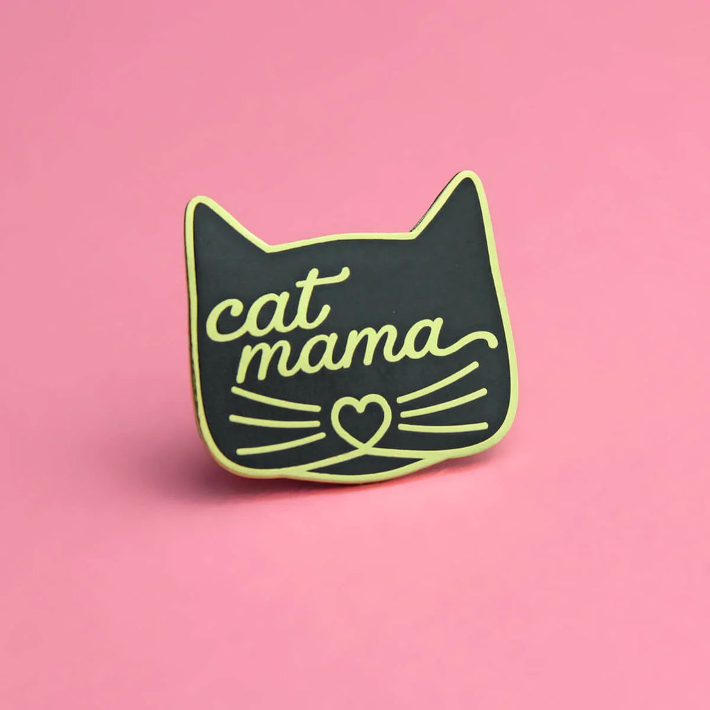 Cat Mama Enamel Lapel Pin Badge