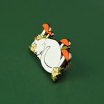 Cat In Nature Enamel Lapel Pin Badge