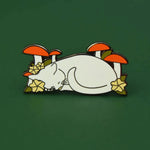 Cat In Nature Enamel Lapel Pin Badge