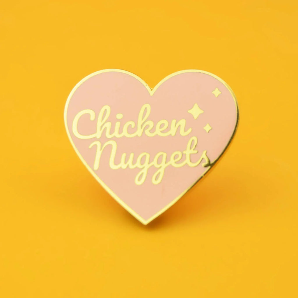 Chicken Nuggets Heart Enamel Lapel Pin Badge