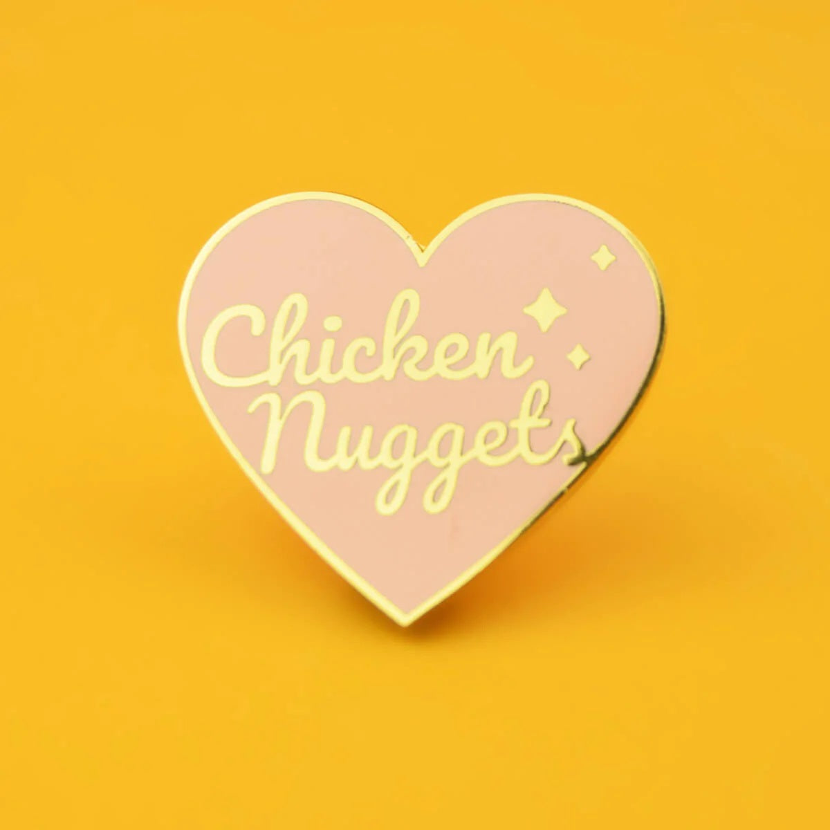 Chicken Nuggets Heart Enamel Lapel Pin Badge