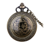 Chinese Dragon Quartz Pocket Watch