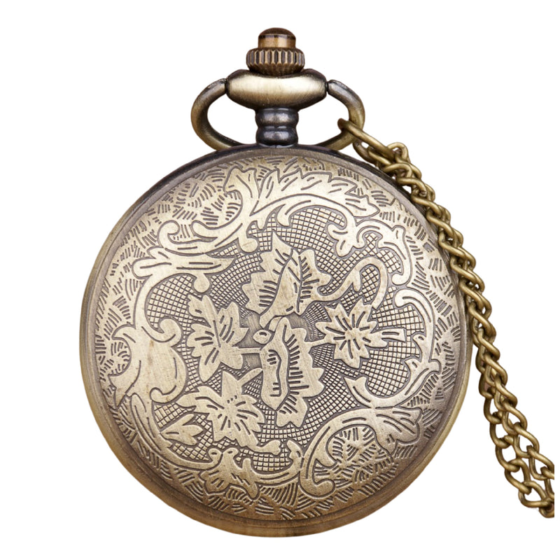 Chinese Dragon Quartz Pocket Watch