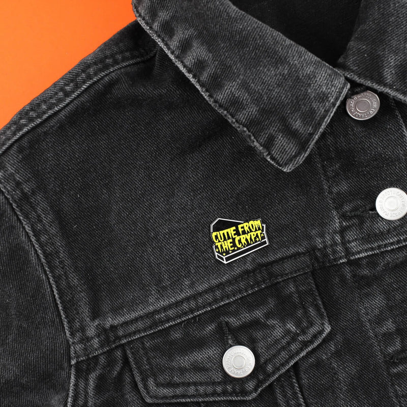Cutie From The Crypt Enamel Lapel Pin Badge