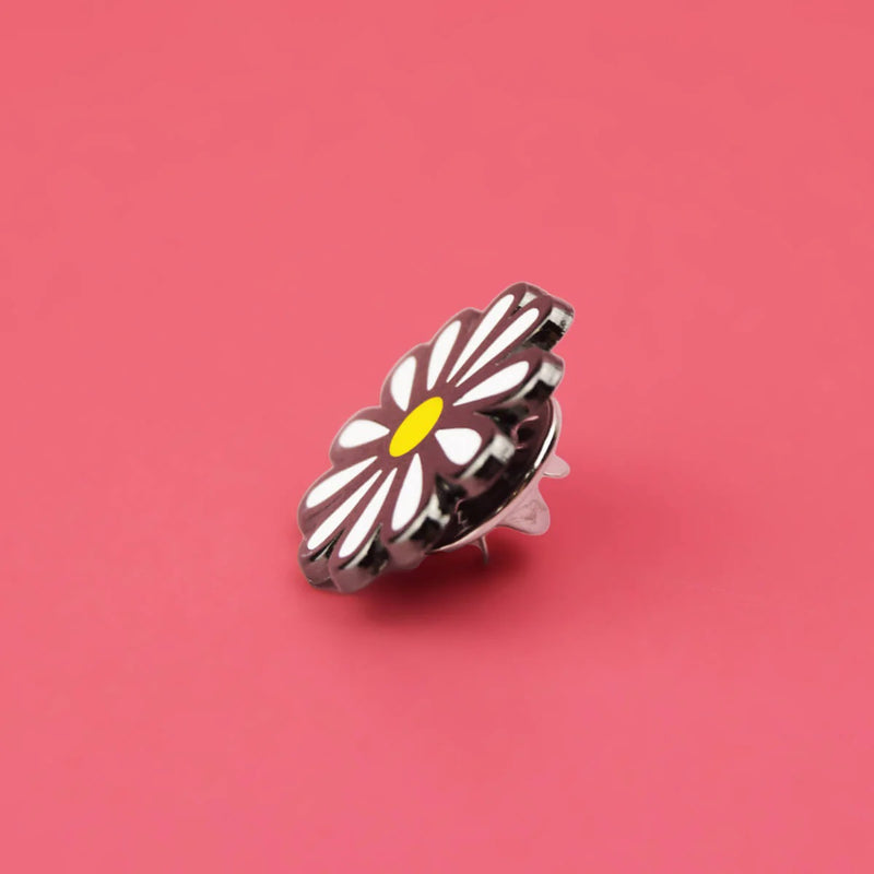 Daisy Enamel Lapel Pin Badge