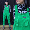 Green Stretch Corduroy Dungarees by Run and Fly