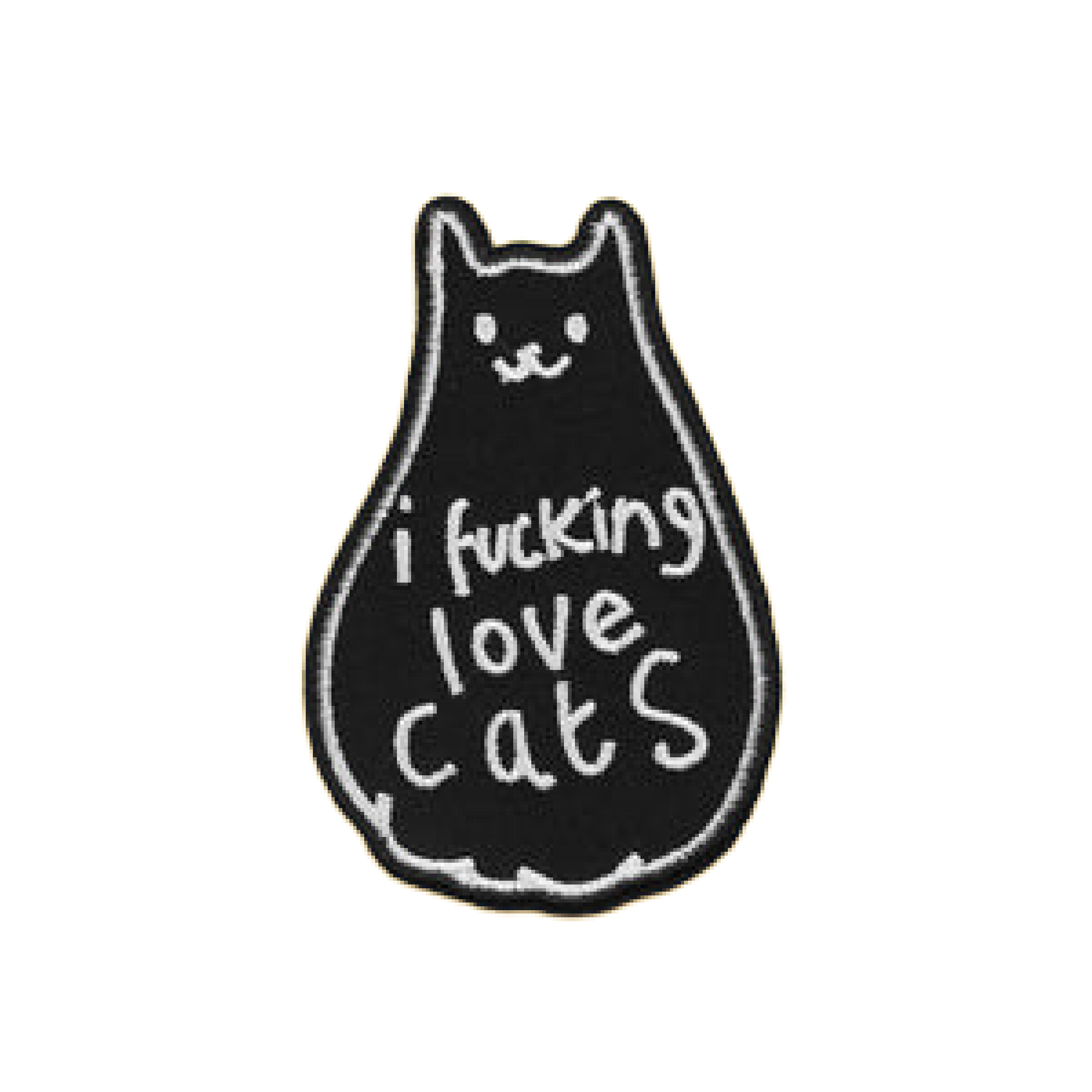 I Fucking Love Cats Iron On Patch