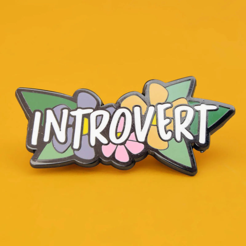 Introvert Enamel Lapel Pin Badge