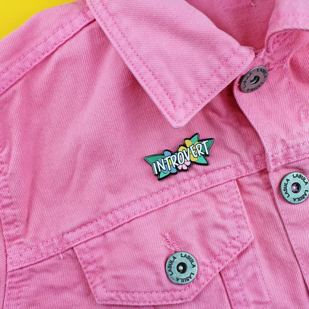 Introvert Enamel Lapel Pin Badge