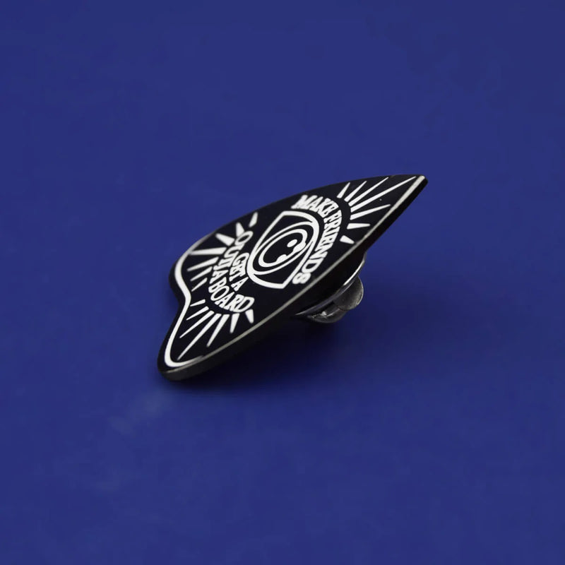 Make Friends Get A Ouija Board Enamel Lapel Pin Badge