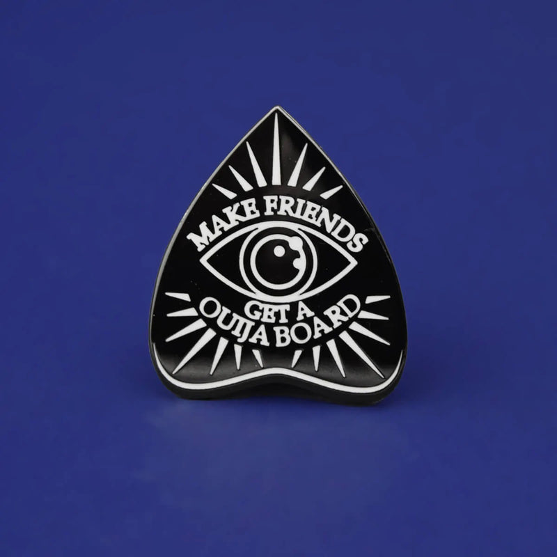 Make Friends Get A Ouija Board Enamel Lapel Pin Badge