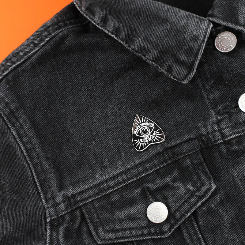 Make Friends Get A Ouija Board Enamel Lapel Pin Badge