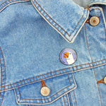 Not Aggressive Just Assertive Enamel Lapel Pin Badge