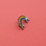 Rainbow Cat Enamel Lapel Pin Badge