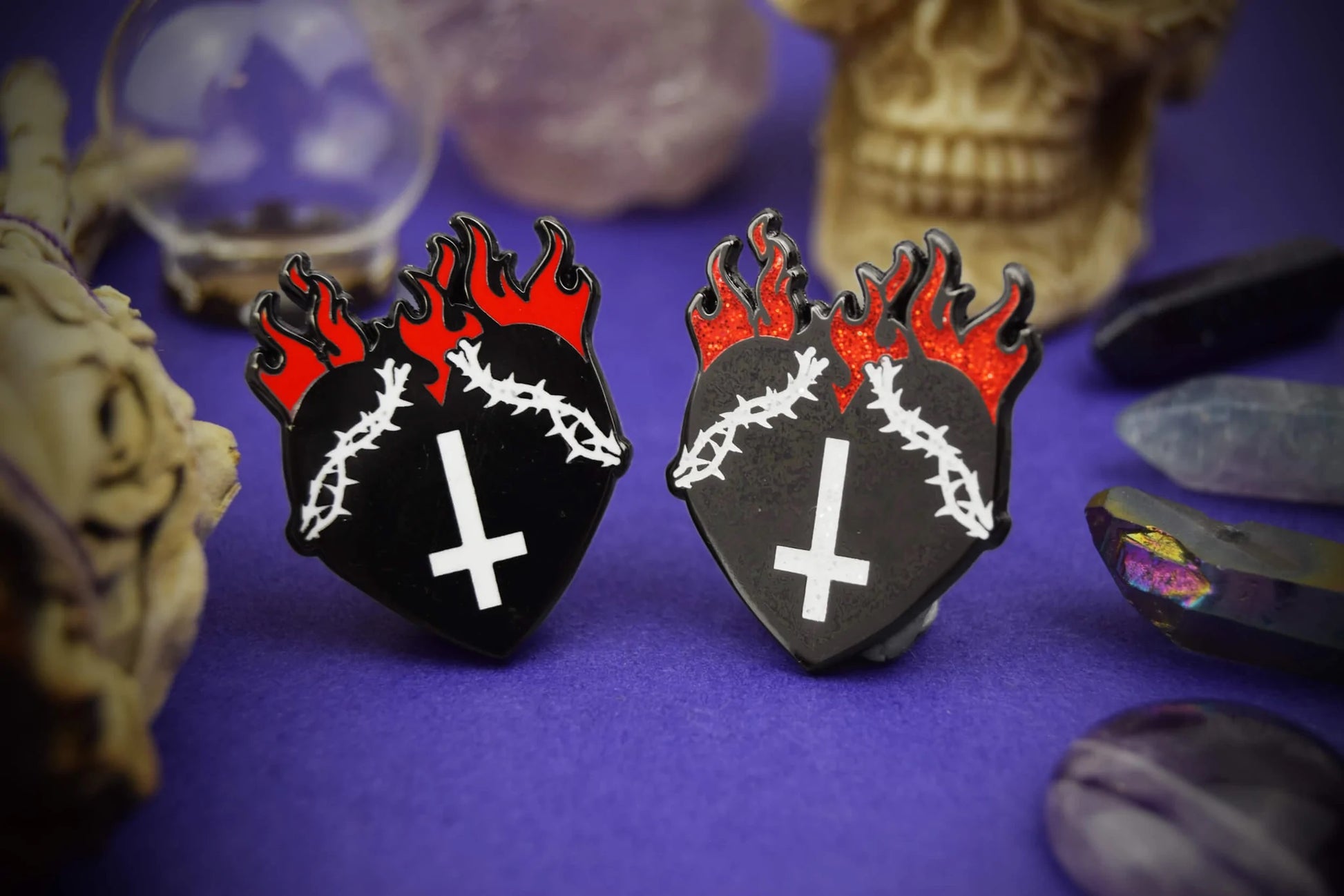 Sacred Heart Enamel Lapel Pin Badge