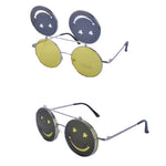 SMILEY Flip Up Face Sunglasses